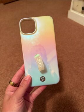pop Iridescent Pastel Gradient Phone Case with Kickstand